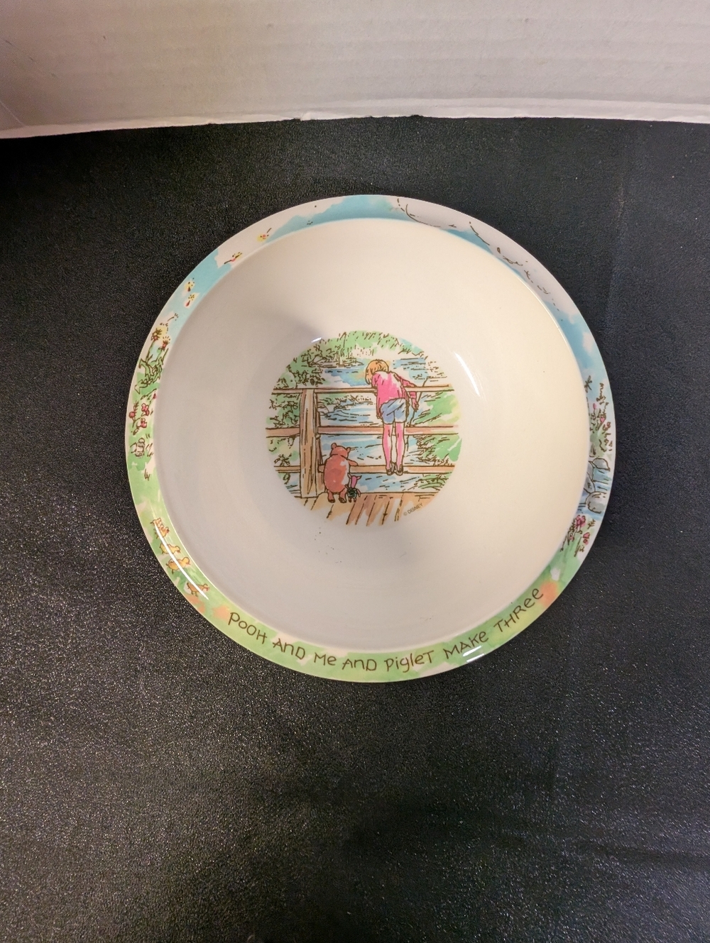 Vintage Classic Winnie the Pooh & Friends  divided plate and bowl set lot of 2 - Picture 5 of 11